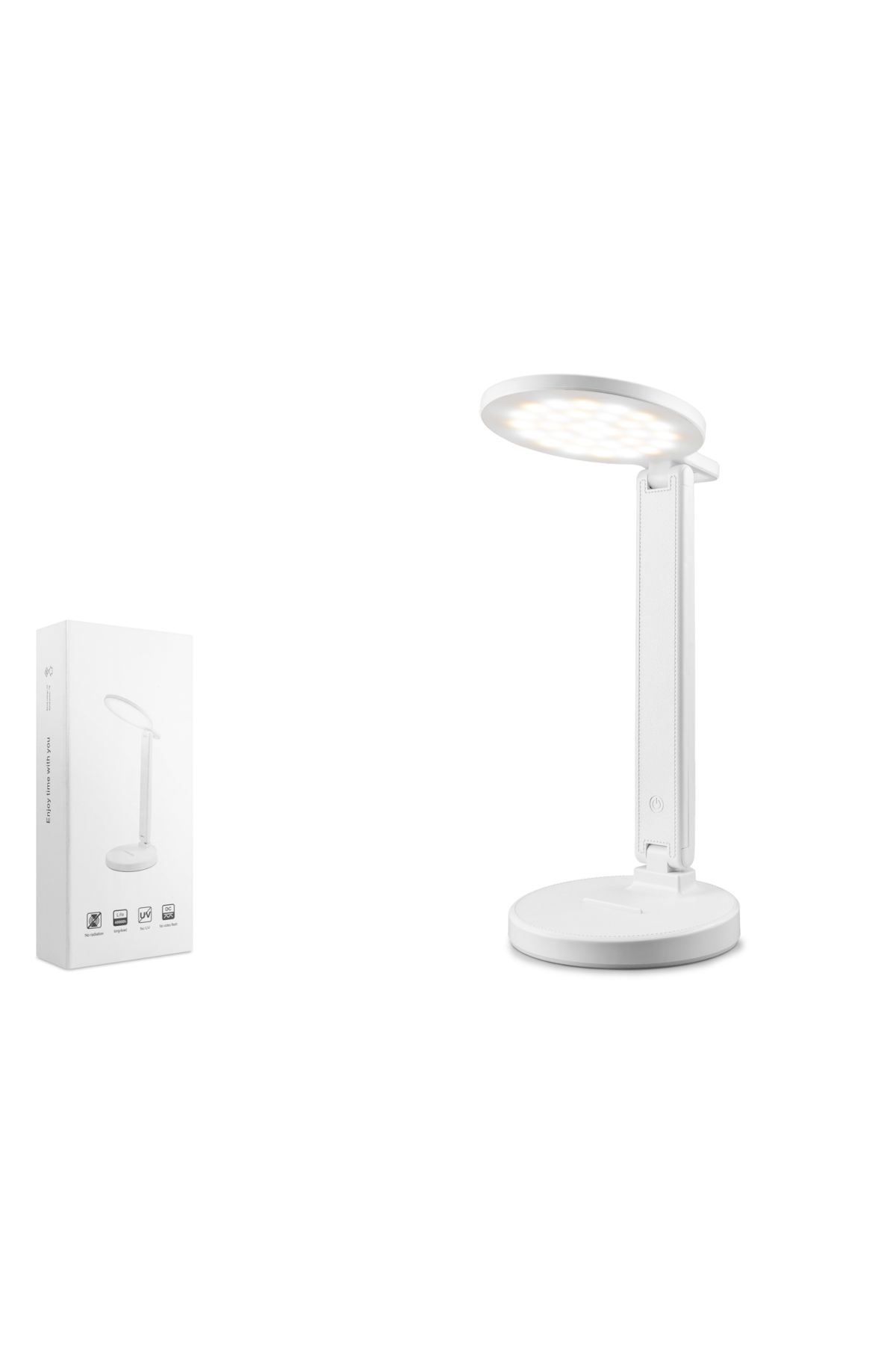 Usb Şarjlı Masa Lambası - Beyaz Q908