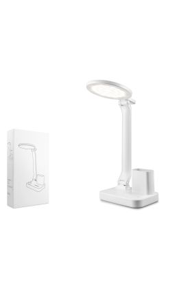 Usb Şarjlı Masa Lambası - Beyaz Q22-1