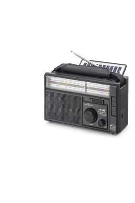 Bluetooth Solar Panelli Fm Radyo Usb Tf Nostaljik Hoparlör - Siyah NS9951BTS