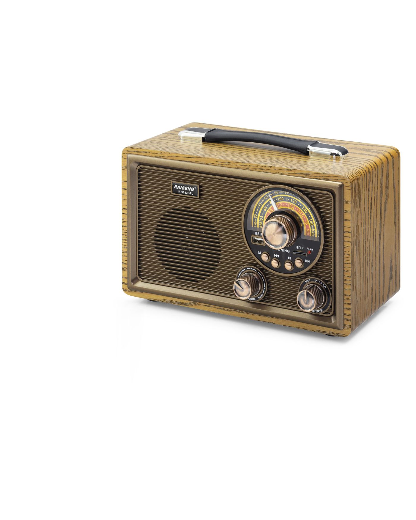 Bluetooth Nostaljik Hoparlör Fm 28 X 15 X 19 Cm R9022BT