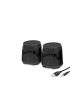 Masaüstü Hoparlör 1+1 USB + 3.5mm - Siyah HD6024