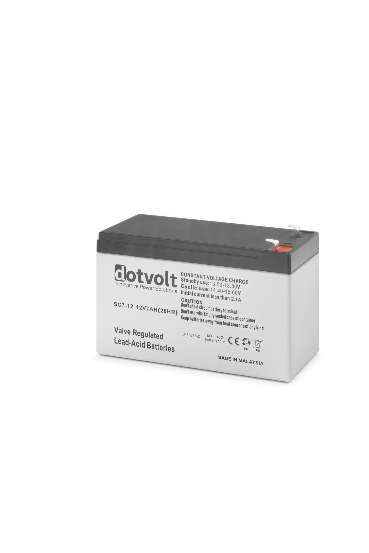 12V 7Ah Kuru Tip Akü SC7-12