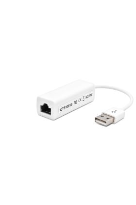 Usb 2.0 Ethernet Adaptör 10/100 Mbps - Beyaz HDX5277