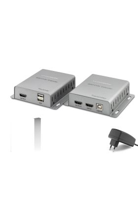 Hdmi Kvm Extender 4K 60 M - Gümüş HDX1355
