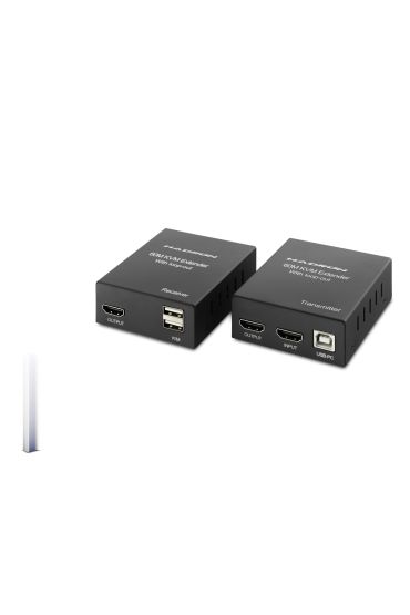 Hdmi Kvm Extender Loop-Out 1080P 60 M - Siyah HDX1356