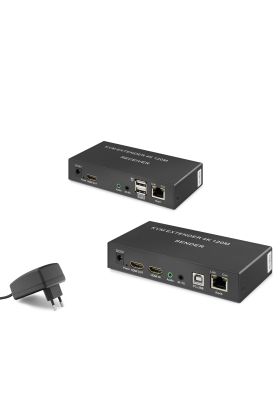 Hdmi Kvm Extender 4K 120 M - Siyah HDX1306