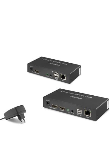 Hdmi Kvm Extender 4K 120 M - Siyah HDX1306