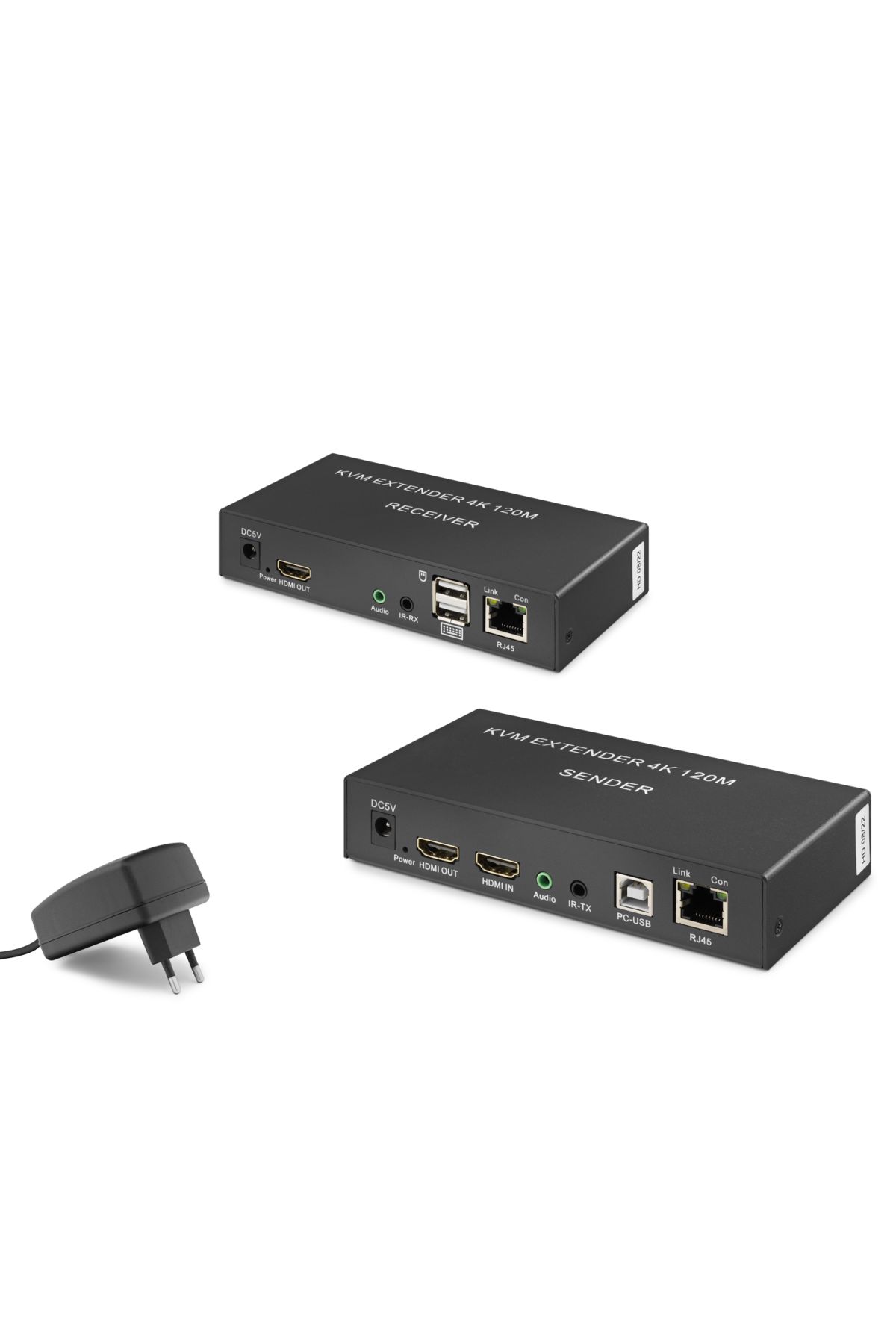 Hdmi Kvm Extender 4K 120 M - Siyah HDX1306