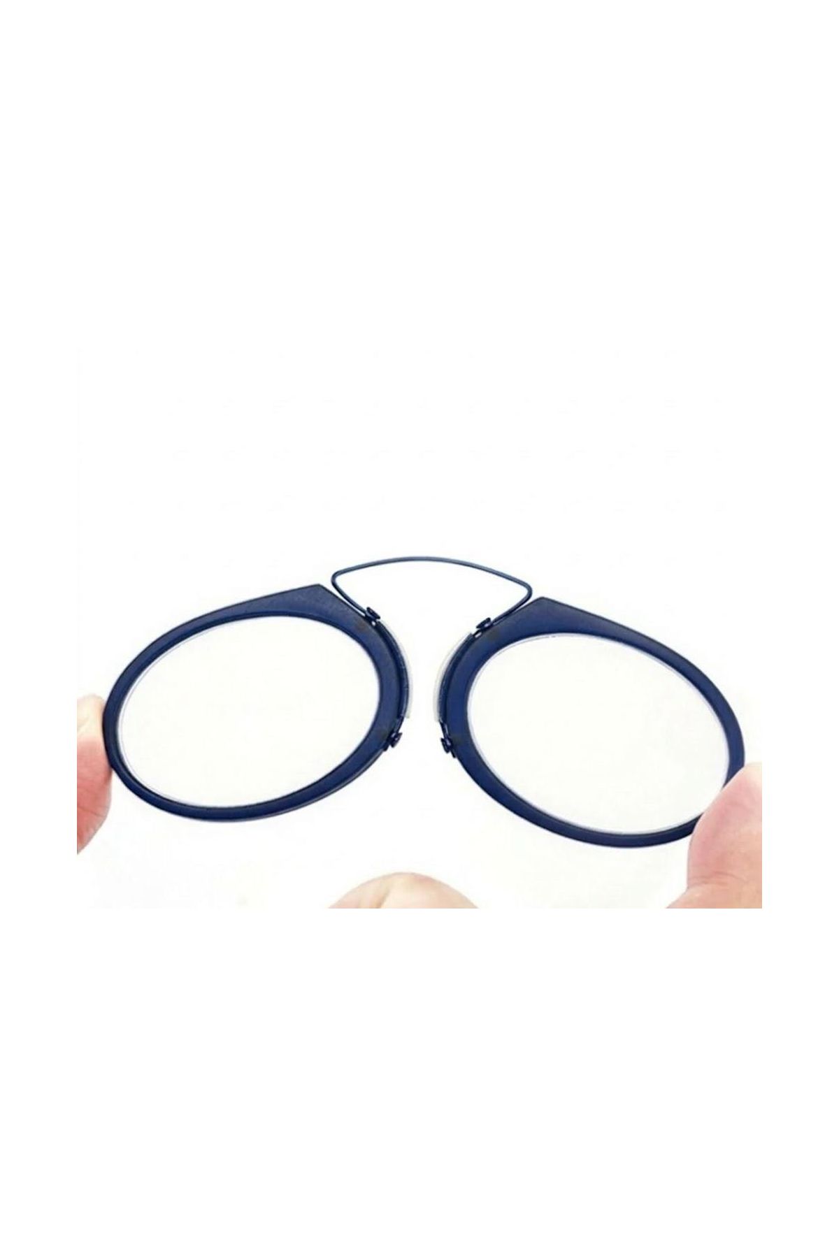 Burun Üstü Mini Sapsız 1.5x Gözlük Büyüteç - Mavi