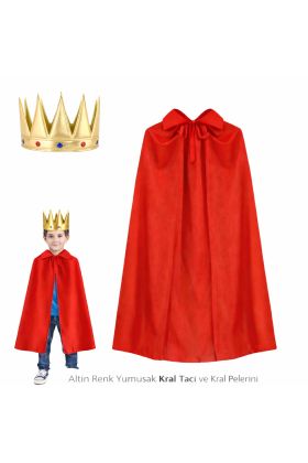 Çuk Kral Kostüm Seti (Taç + Pelerin)