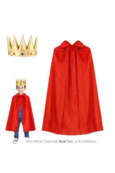 Çuk Kral Kostüm Seti (Taç + Pelerin)