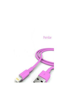  Şarj Data Kablosu - Pembe