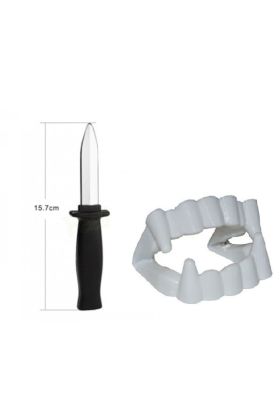 Vampir Dişi - Şaka Bıçağı - Tiyatro Oyun Seti 2li Set