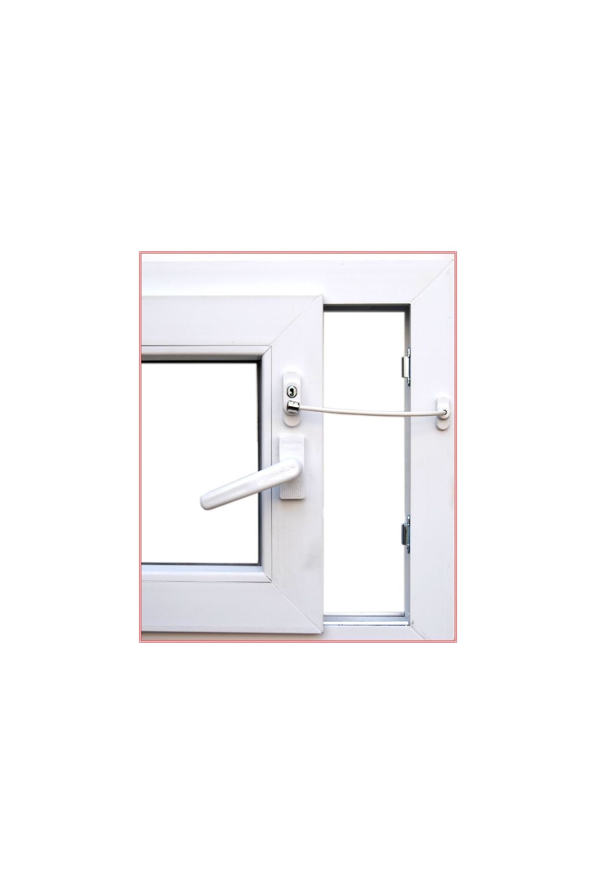 Anahtarlı Halatlı Pvc Kapı Pencere Emniyet Kilidi