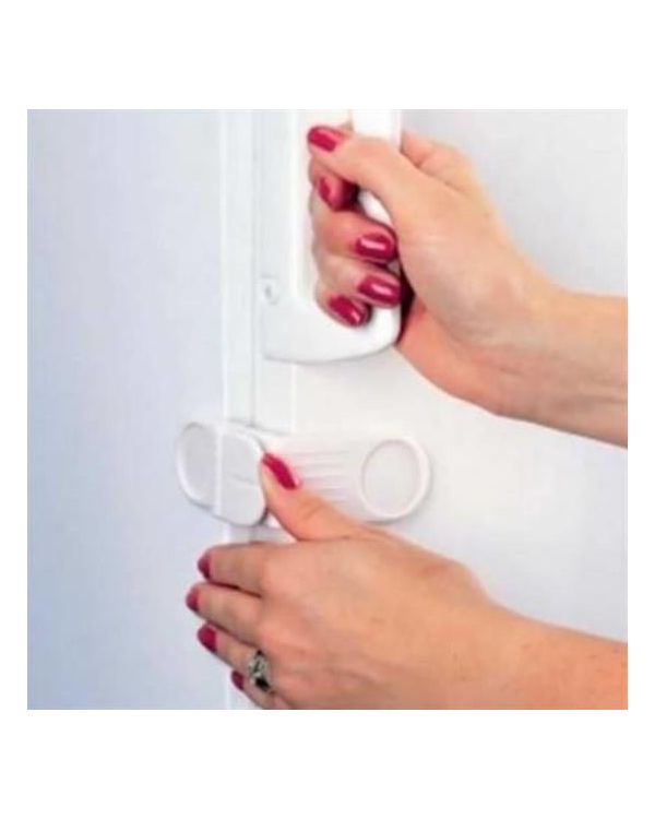 Bebek Çuk Güvenlik Çekmece ve Dolap İçin Kendiliğinde Yapışkanlı Vidasız Köşe Kapak Kilidi