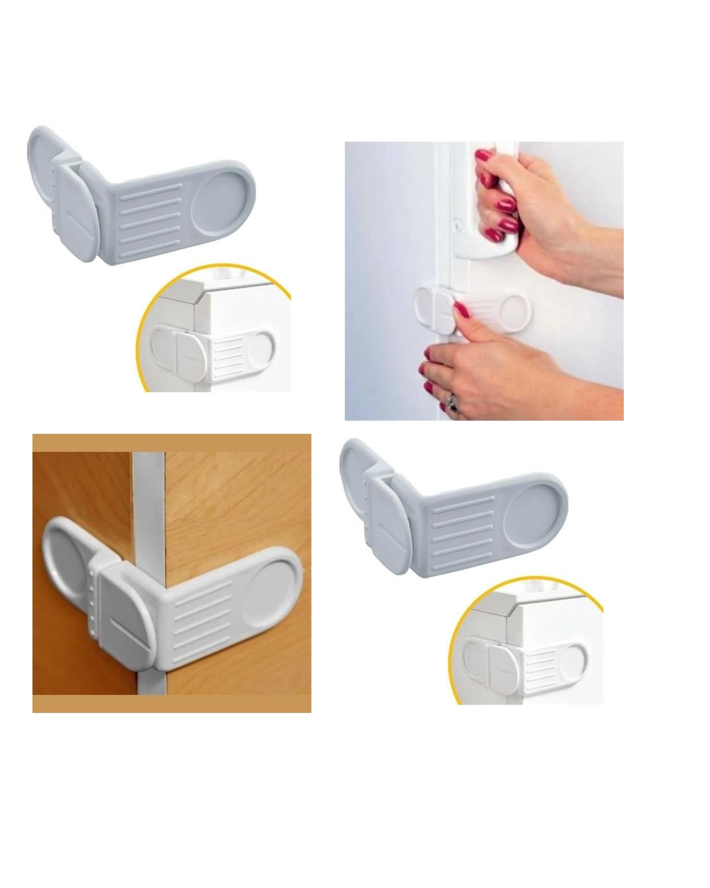 Bebek Çuk Güvenlik Çekmece ve Dolap İçin Kendiliğinde Yapışkanlı Vidasız Köşe Kapak Kilidi