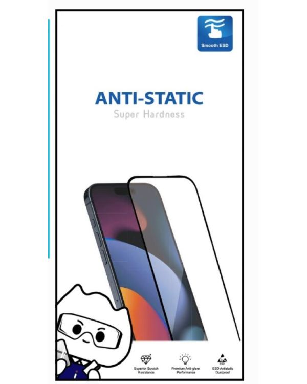  15 PRO MAX 6D Anti Static Temperli Cam Ekran Koruyucu Kırılmaz Full Kaplama