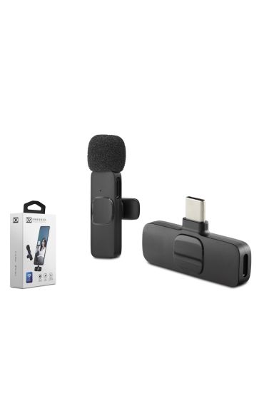 Type-C Kablosuz Mikrofon - Siyah HDX2783