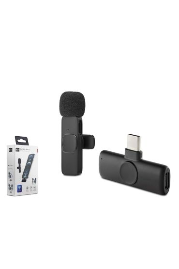Type-C Kablosuz Mikrofon - Siyah HDX2785