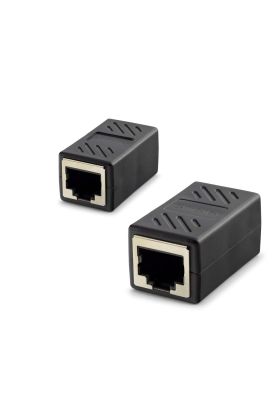 RJ45 Dişi - Dişi Uzatma Adaptörü - Siyah HDX5066