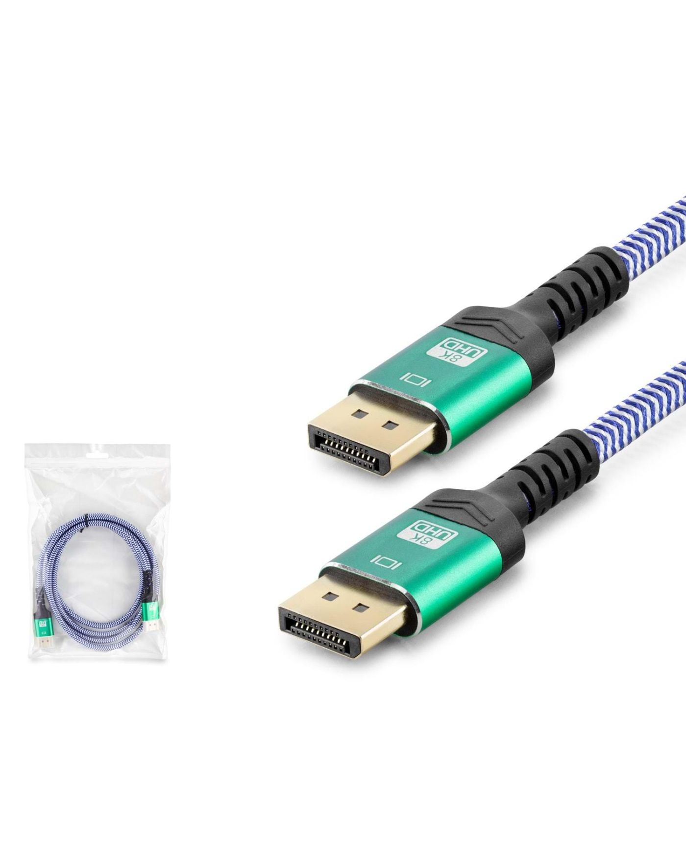 Dısplay Kablo 8K 144Hz Örgülü 2M Çok Renkli HDX7820