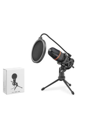 ME4Usb Profesyonel Gaming Rgb Mikrofon 48 Khz / 16 Bit Çok Yönlü Type-C - Siyah