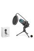 ME4RGB Profesyonel Gaming Rgb Mikrofon 192 Khz / 24 Bit Çok Yönlü Type-C - Siyah