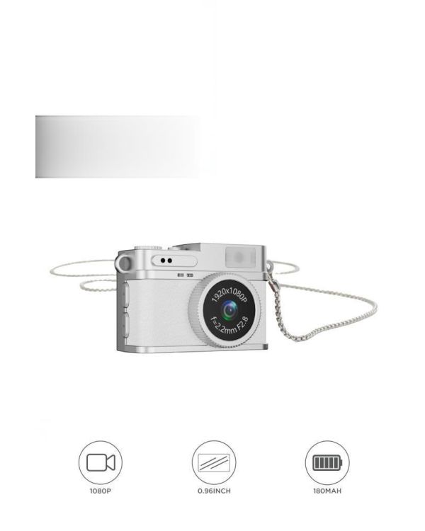 Dijital Fotoğraf Makineleri Video Kamera Mini Anahtarlık 1080P CMR35 Beyaz