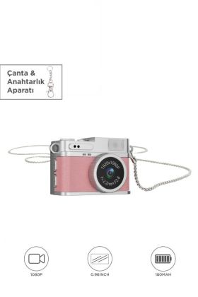 Dijital Fotoğraf Makineleri Video Kamera Mini Anahtarlık 1080P CMR35 Pembe