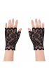 Siyah Dantel Parmaksız Kısa Eldiven