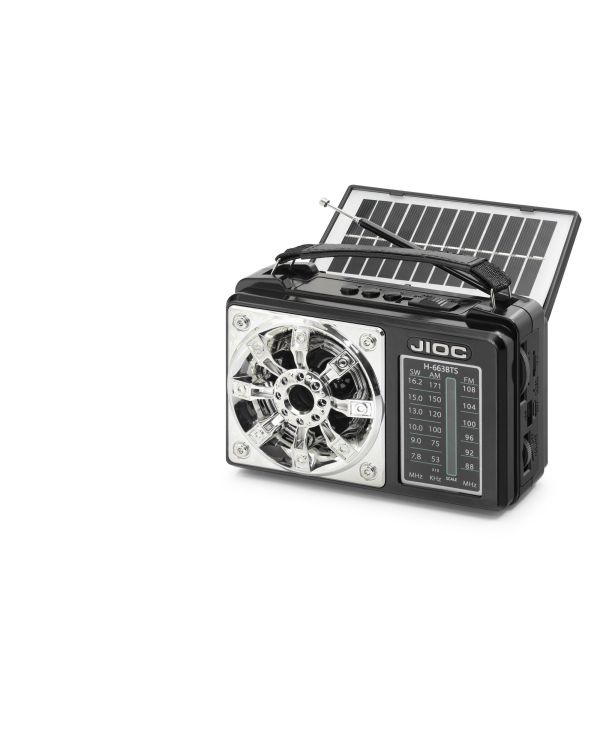 Nostaljik Kamp Ve Outdoor Solar Şarjli Tws Taşinabi̇li̇r Hoparlör H663BTS