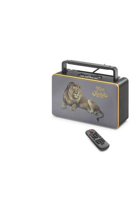 Bluetooth Nostaljik Fm Radyo Usb Tf Aux Kumandalı Taşınabilir Hoparlör - Siyah FX2506B