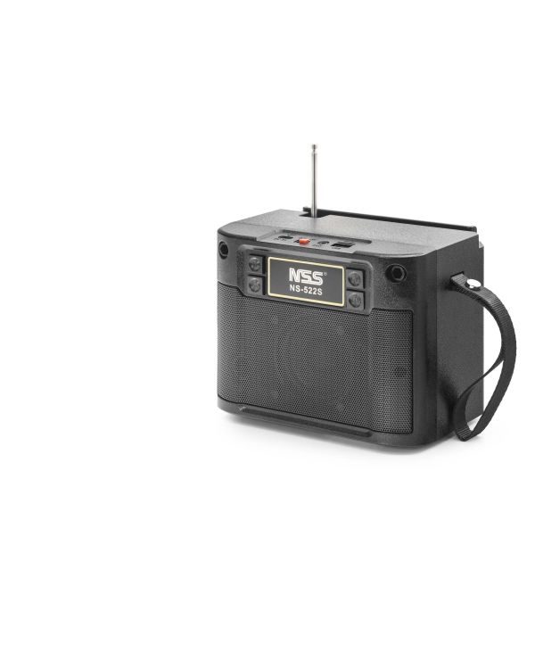 Bluetooth Fm Radyo Tws Usb Tf Aux Solar Şarjli Taşinabilir Kamp Hoparlör - Si̇yah NS522S