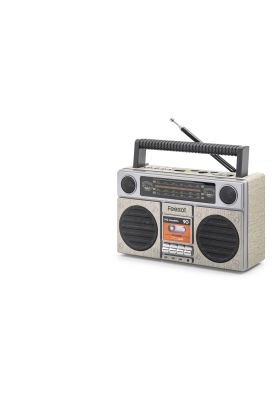 Bluetooth Nostaljik Fm Radyo Usb Tf Aux Taşınabilir Hoparlör - Bej FX2510B