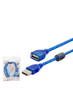  Usb Uzatma Kablosu 3 M - Şeffaf Mavi̇ HDX7535