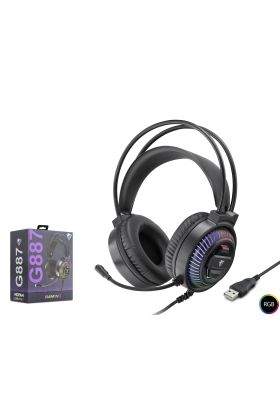 Gaming Kulaklik Usb Rgb 7.1 - Si̇yah G887