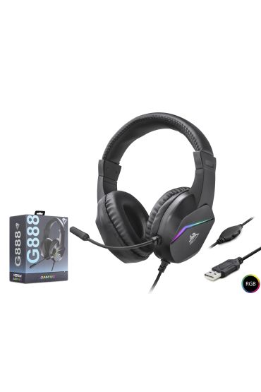 Gaming Kulaklik Usb Rgb - Si̇yah G888