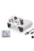 Bluetooth Gamepad Pc Ios Android Switch Ps3 Ps4 Uyumlu Rgb - Beyaz ND505W