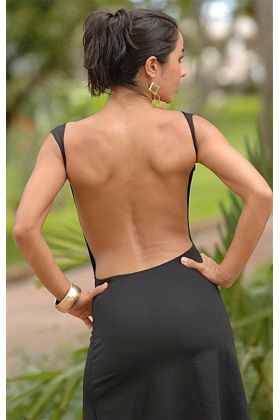 TSec031046 Sırt Dekolteli Elbise