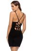Askılı Sırt Dekolteli Mikro Kumaş Elbise