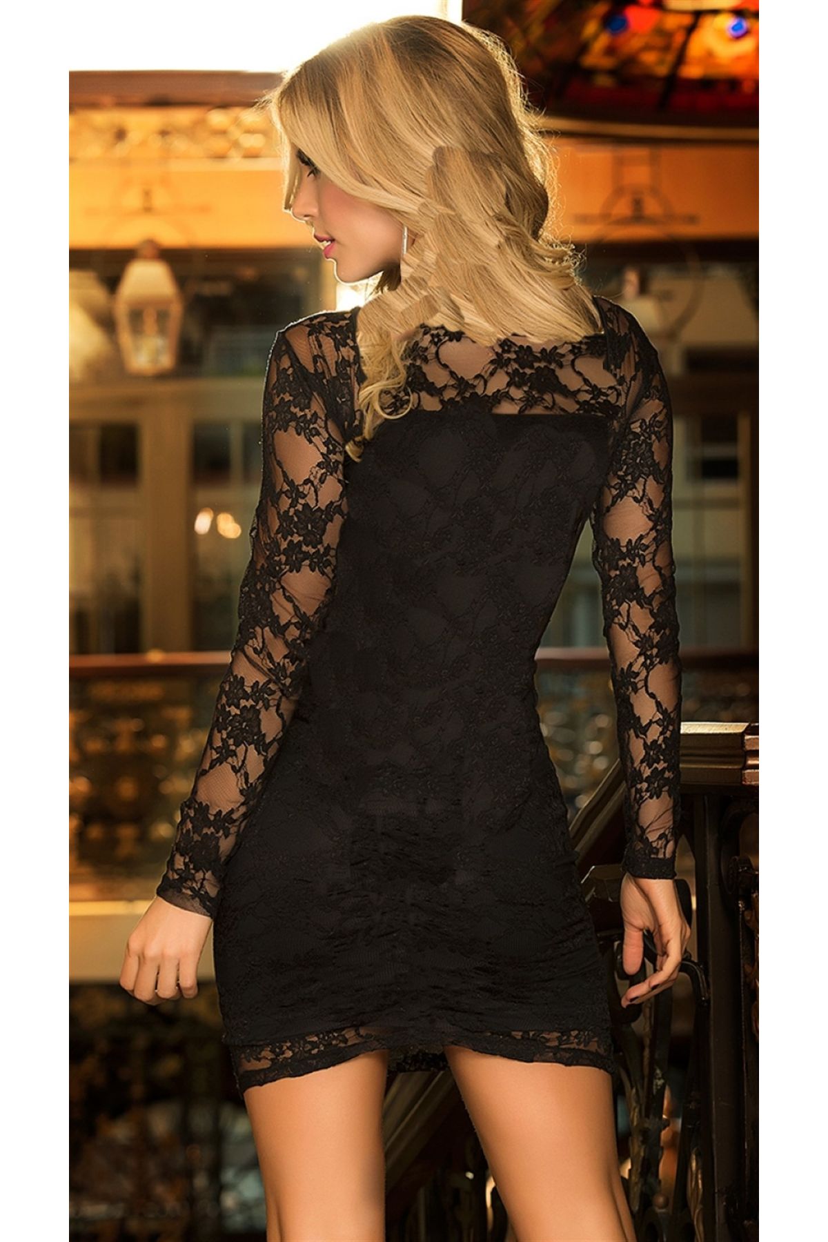 TP101230 Dantel Elbise