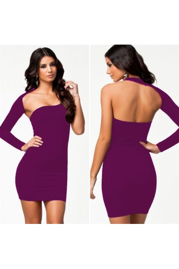 TP100833 Asimetrik Mini Elbise