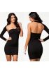 TP100833 Asimetrik Mini Elbise