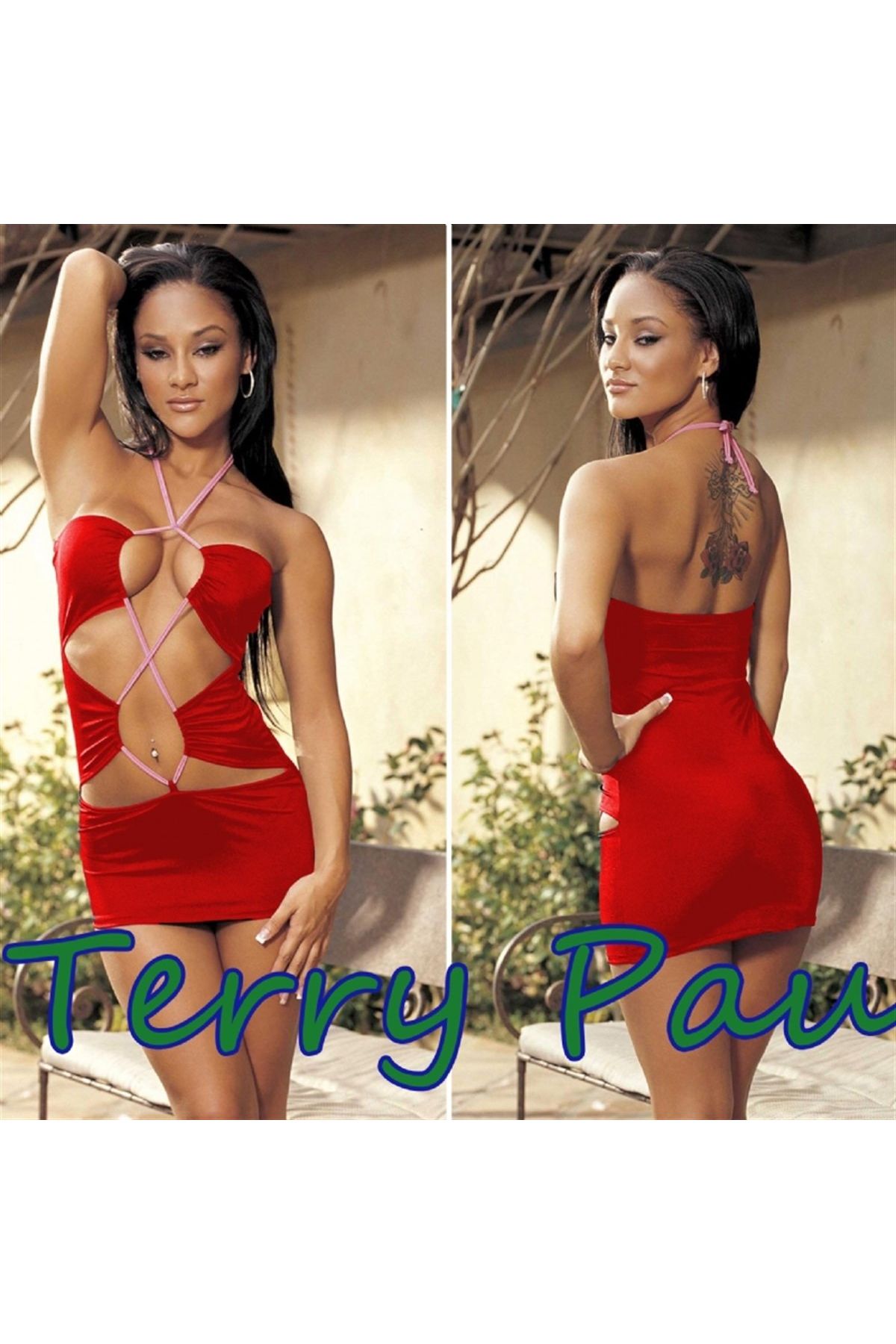 TP100753 Cris Cross Mini Elbise