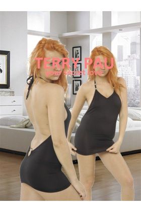 TP120626 Metalli Mini Elbise