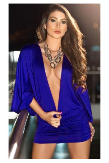 TP100915 Derin Göğüs Dekolteli Elbise