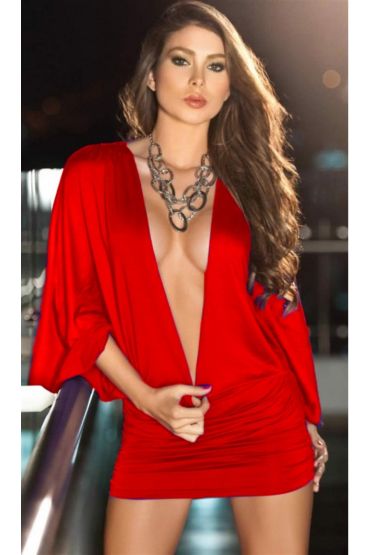 TP100915 Derin Göğüs Dekolteli Elbise