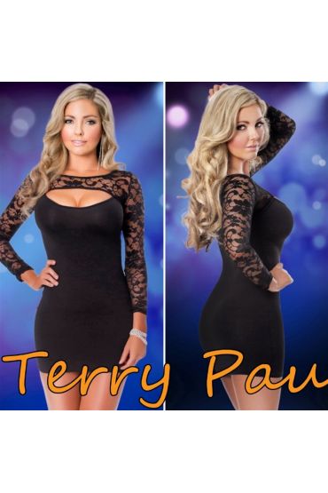 TP101169 Dantel Detaylı Elbise