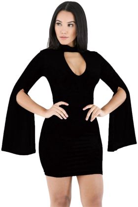 TP101395 Kesik Kol Fantazi Elbise