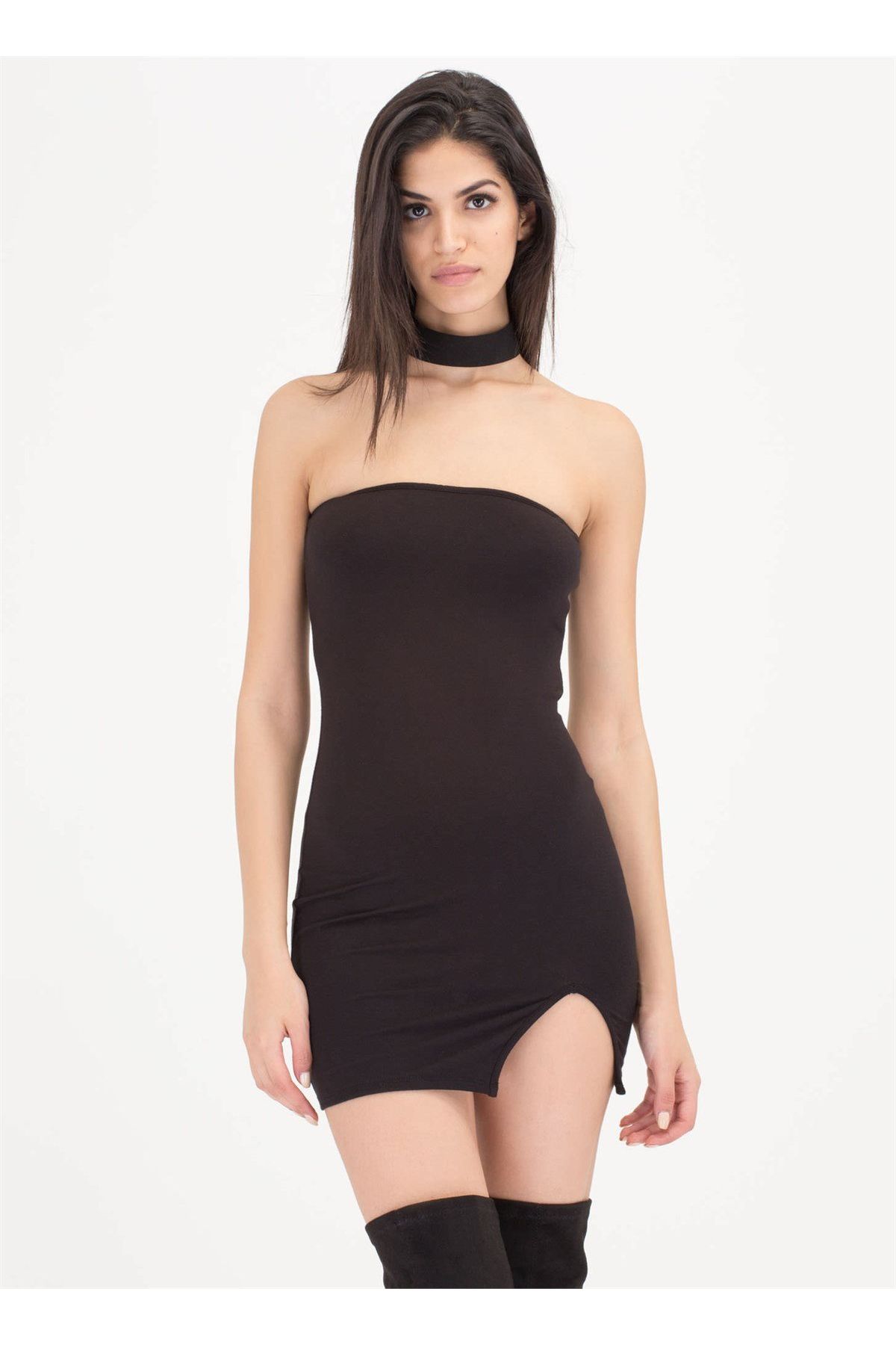 TP101426 Dar Mini Elbise